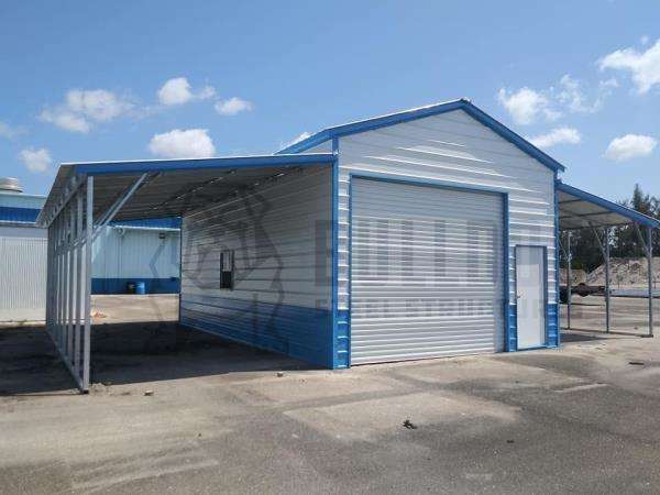 30' x 45' x 10' Garage  Bulldog Steel Structures