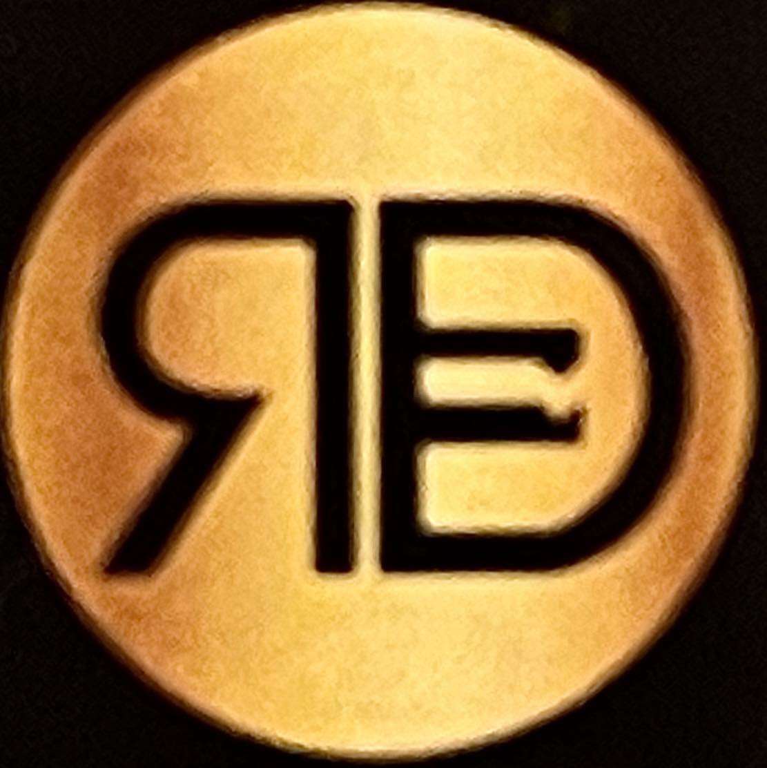 Rb logo monogram with four part circle slash Vector Image
