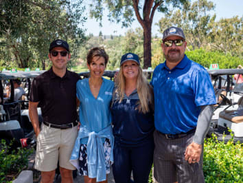 Left to Right: Vincent Matranga, BBB Board Member and Title Sponsor First Pacific Bank, Nicole Donnelly, BBB Board Chair, Miramar Kitchen & Bath; Shelley Bradley, BBB Director of Signature Events; Matthew Fehling, BBB President & CEO