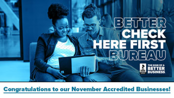 New accredited businesses in Charlotte and Asheville as of November 2024.