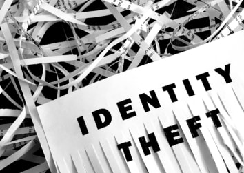 Documents being shredded to avoid identity theft