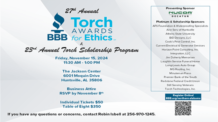 2024 Torch Awards for Ethics and Torch Scholarship Program