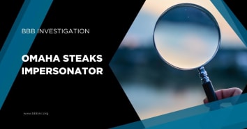 BBB investigation: Omaha Steaks impersonator