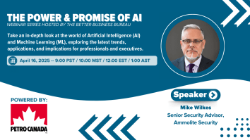 Canadian Webinar Series banner: The power and promise of AI