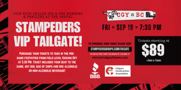 Stampeders VIP Tailgate