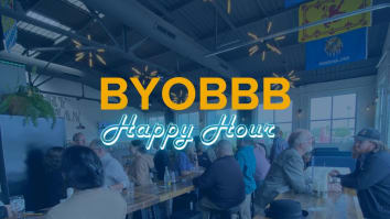 BYOBBB Happy Hour photo of business professionals in a brewery