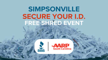 Simpsonville Secure Your I.D. Graphic