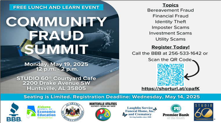 2025 Community Fraud Summit (Huntsville)