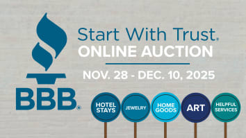 BBB Start with Trust Online Auction from November 28 through December 10, 2025