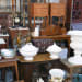 vintage items sitting outside of estate sale