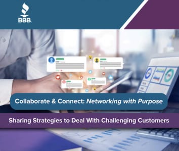 Poster for Collaborate & Connect networking event