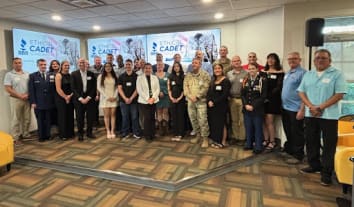BBB Ethical Cadet Scholarship Winners, JROTC instructors, 
SRP, Semper fi Heating and Cooling and BBB
