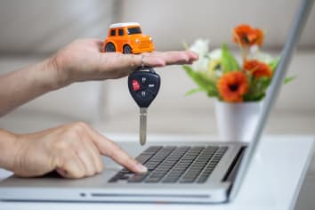 Business concept, car insurance, sell and buy car