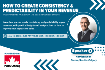 BBB Webinar: How to create consistency and predictability in your revenue on July 16