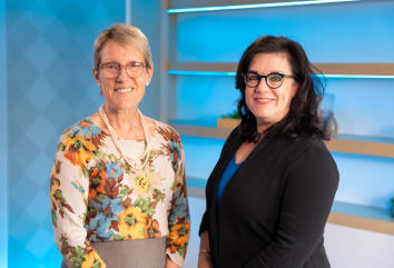 photo of current and new ceo