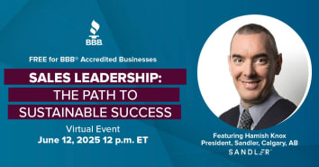 BBB Webinar: sales leadership - the path to sustainable success