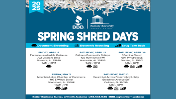 BBB of North Alabama 2025 Spring Shred Days