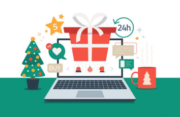 holiday social media computer marketing 