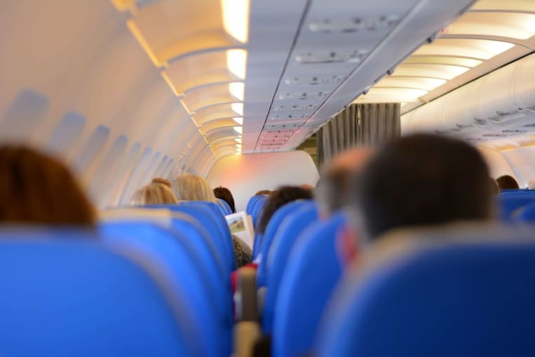 passengers on an airplane