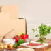 brown bag fruits vegetables